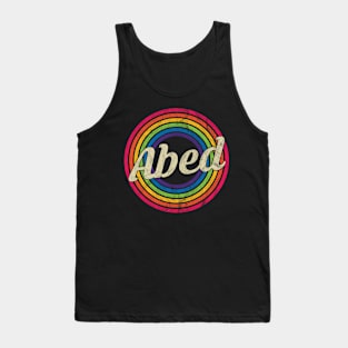 Abed - Retro Rainbow Faded-Style Tank Top